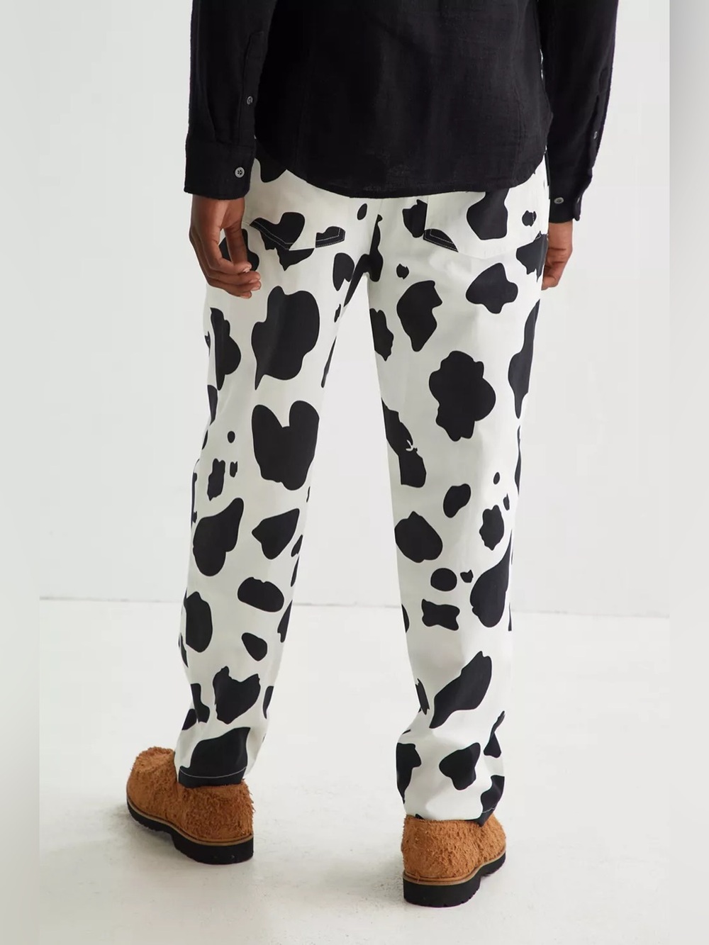 Cookman Cow Print Chef Pant Size Medium Unisex